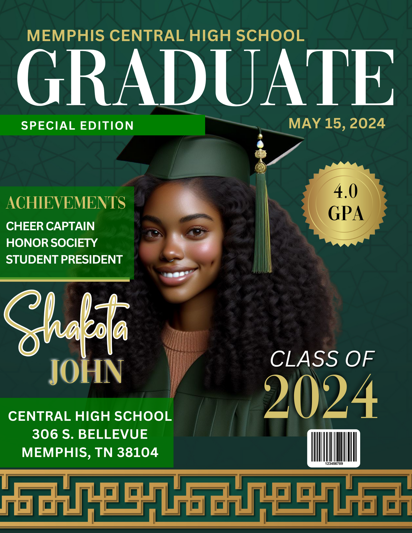 Graduation Magazine Invitataions